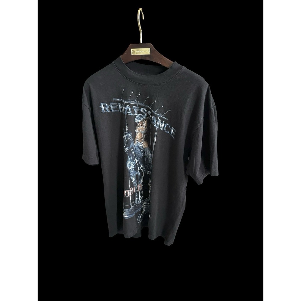 Beyoncé Official Renaissance World Tour Disco Cowboy T-Shirt Sz Small Black